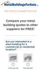 Mobile Screenshot of metalbuildingsforsale.org